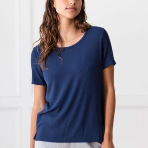 Cozy Earth - Bamboo Rib shorts lounge set - Large